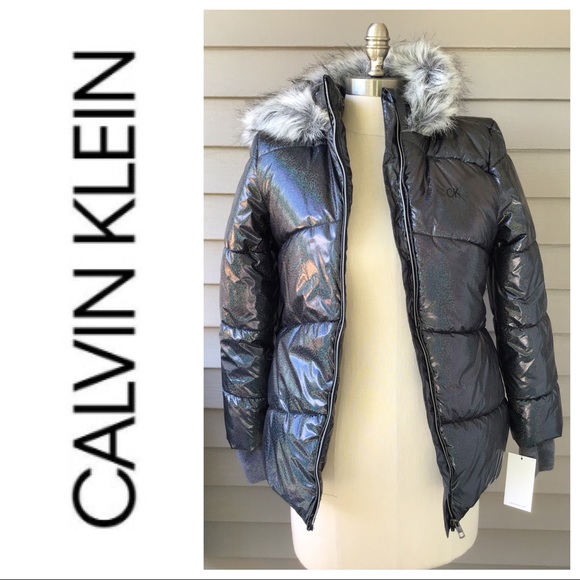 Calvin Klein Other - NWT Girls Puffer Metallic Jacket